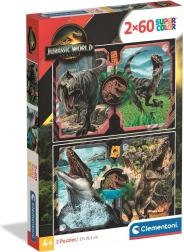 Puzzle Jurassic World 2×60 pieces CLEMENTONI