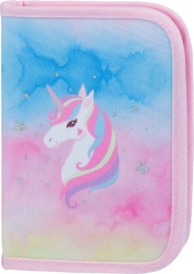 Vieno skyriaus mokyklinis penalas Rainbow Unicorn BAAGL
