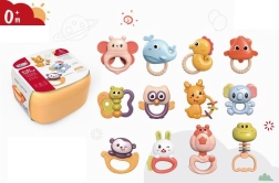 12 barškučių rinkinys lagaminėlyje