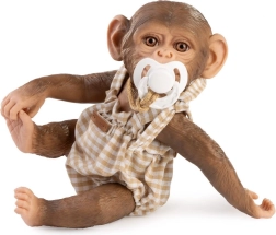 Realistiškas beždžionės jauniklis su pilnai viniliniu kūnu 32 cm
