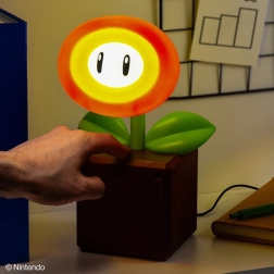 Super Mario stalinė LED lempa Fire Flower