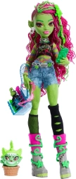 Lėlė Monster High Venus McFlytrap su kačiuku Chewlian