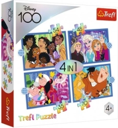 Dėlionė 4 in 1 linksmas DISNEY pasaulis