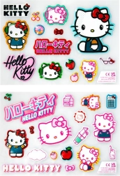3D lipdukai HELLO KITTY – rinkinys 32 vnt.
