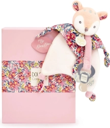 Doudou rinkinys žaislas su čiulptuko laikikliu Stirniukas