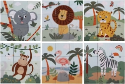 Medinės safari kaladėlės 2Kids Toys
