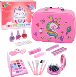 Children's Unicorn Cosmetic Bag with Makeup Set