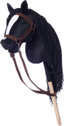 Juodas žirgas ant lazdos Hobby Horse Hoppihorse