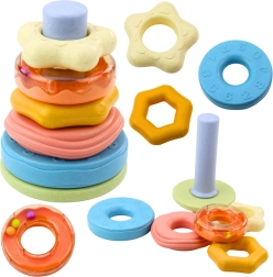 Sensorinis bokštas su žiedais mažyliams