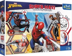 Dvipusė dėlionė Spider-Man Super Maxi 24 dalių