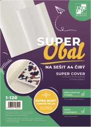 Skaidrus A4 sąsiuvinių superdėklas