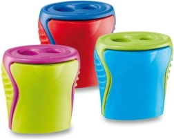 Dvigubas drožtukas su dėžute MAPED Boogy – spalvų miksas