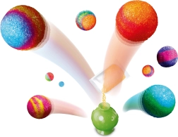 Kosmos rinkinys šokinėjančių kamuoliukų gamybai – planetų leidimas