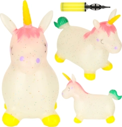 Šokinėjantis žaislas vaikams su pompa – Guminis Vienaragis