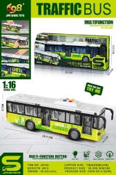 Interaktyvus žalias autobusas su šviesomis ir garsais 1:16