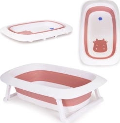 Sulankstoma vaikiška vonelė su išleidimu Ecotoys – Rožinė