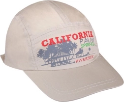 Vasarinė vaikiška kepurė su snapeliu NEW BABY California, smėlio spalvos