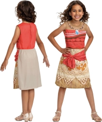 Vaikiškas kostiumas DISNEY Vaiana 124–135 cm (7–8 m.)