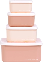 Keturių užkandinių dėžučių rinkinys A Little Lovely Company – Motýlci