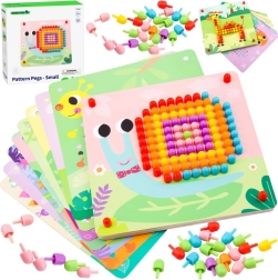 Medinė mozaika su kaištukais Tooky Toy