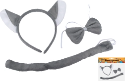 Vaikų karnavalinis vilko rinkinys