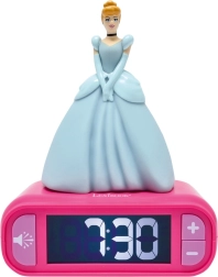 Alarm Clock with 3D Night Light Disney Princess Cinderella