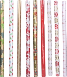 Dovanų pakavimo popierius 0,7×2 m Kalėdos, miksas 1