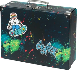 Baagl sulankstomas mokyklinis lagaminėlis Chill su apkaustais