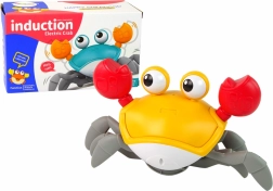 Interaktyvus judantis krabas su muzika – oranžinis