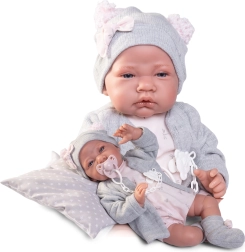 Antonio Juan – realistinis kūdikio lėlytė su minkštu audiniu kūnu 42 cm