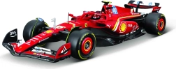 Modelio konstruktorius Bburago 1:24 FERRARI F1 SF24 2024 Nr. 55 Carlos Sainz su stovu