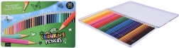 Wooden colored pencils 36 pcs in a metal case