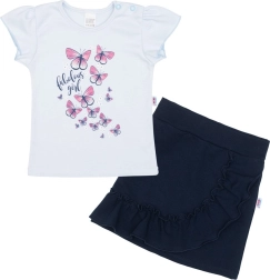 Baby t-shirt with skirt New Baby Butterflies blue 62 (3–6 m)