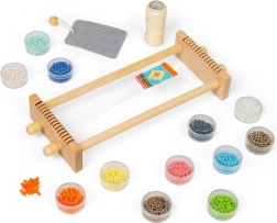 Vaikiškos karoliukų audimo staklės Bigjigs Toys