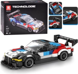 Techninė konstruktorių rinkinė lenktyninis superautomobilis su sparnu, 363 detalės