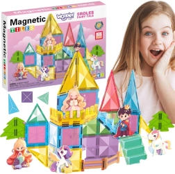 Woopie Magnetic Building Set Fairy-Tale Castle, 55 Pieces