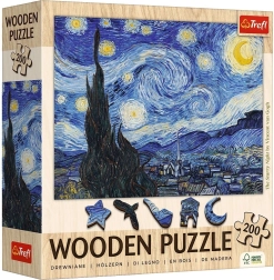Medinės dėlionės Vincent van Gogh – Žvaigždėta naktis, 200 dalių