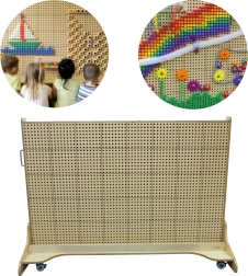 MASTERKIDZ laisvai pastatoma kūrybinė STEM lenta 166 × 125 cm