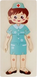 Wooden puzzle nurse