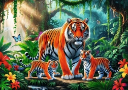 Puzzle Tiger Habits 200 Pieces