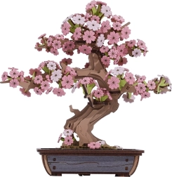 Wooden 3D puzzle bonsai sakura