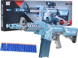 Silver kids' rifle BLAZE STORM with optic and 20 foam darts, 6+