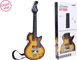 Elektrinė vaikiška gitara su efektais 55 cm – pakuotė lietuvių kalba