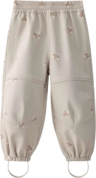Children's softshell trousers LEOKID Vic Silver Cloud Flower – Size 104