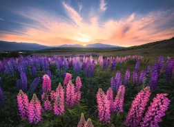 RAVENSBURGER Puzzle Lupines, 500 pieces