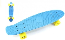 Pennyboardas 60 cm su metalinėmis ašimis ir 90 kg apkrova – Mėlyna