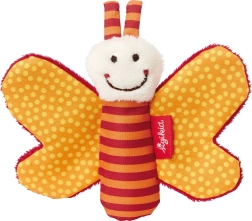 Sigikid first cuddle comforter butterfly with crinkle foil, orange