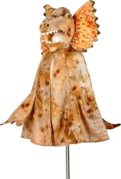 Vaikiškas dinozauro apsiaustas – dilofosauro kostiumas 4–7 m.