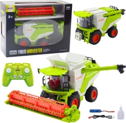RC kombainas 1:24 su pjaunamąja, šviesomis, garsais ir dūmų efektu 2.4 GHz