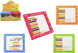 Vaikiškas skaitiklis su 100 karoliukų, plastikinis 19 × 16 cm